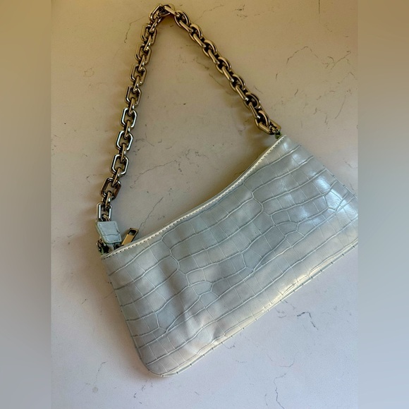 ZARA Chain Strap Animal‎ Embossed Shoulder Bag - Picture 1 of 7